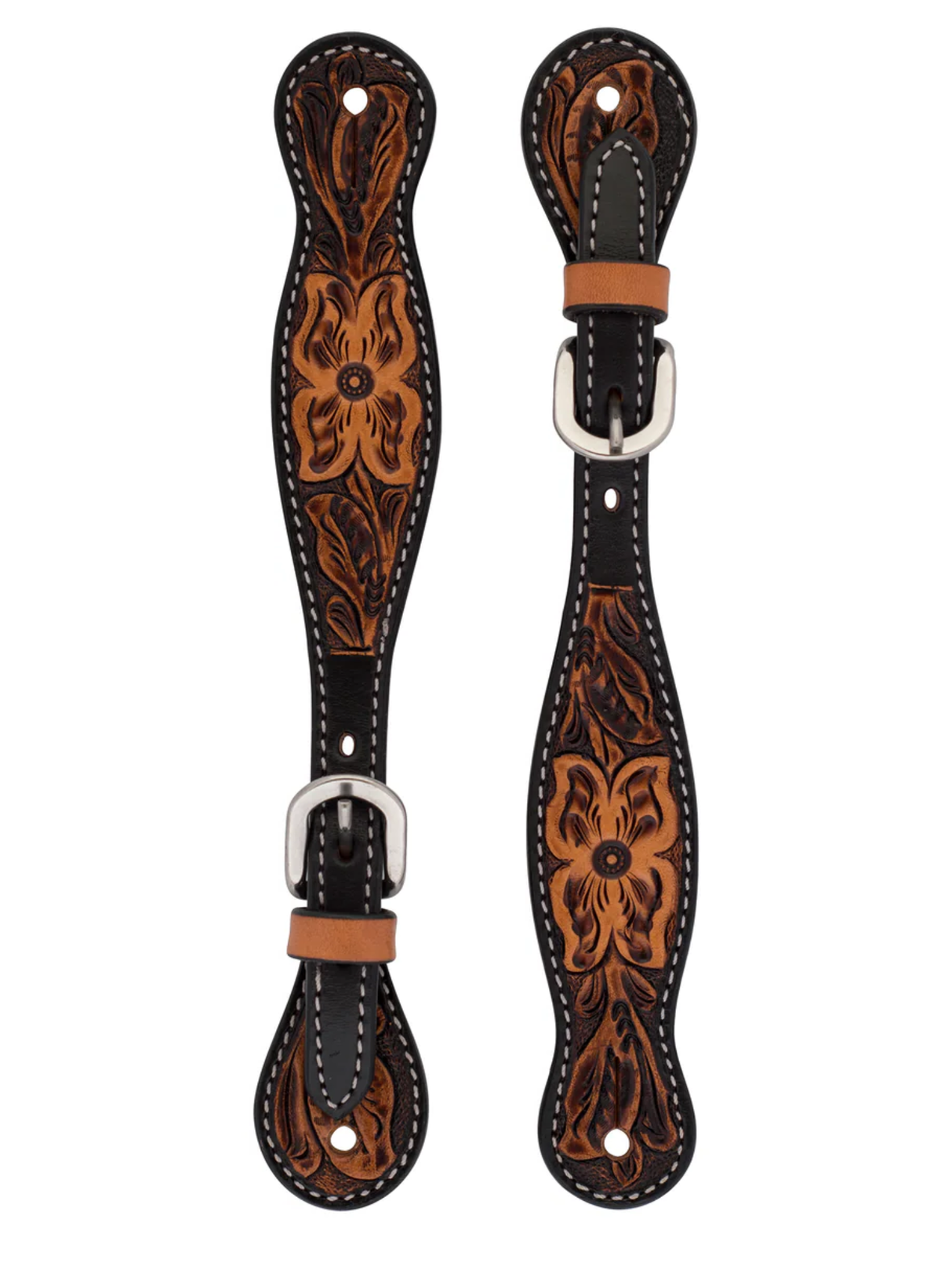 Courroies d'éperons western Floral Tooled - Femme