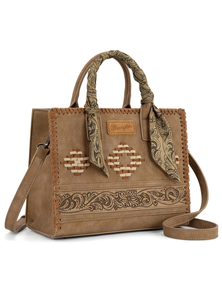 Sac à main Western Whipstitch Aztec avec poignées et bandoulière