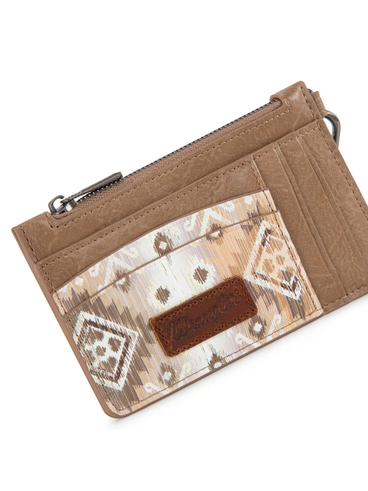 Portefeuille porte-clés avec imprimé aztèque