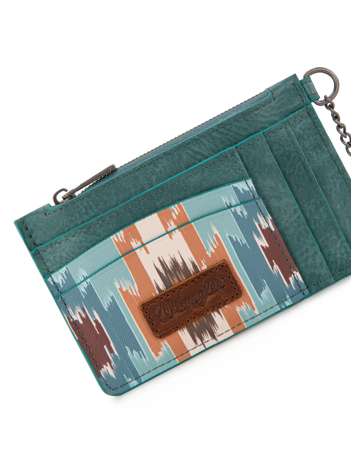 Portefeuille porte-clés avec imprimé aztèque