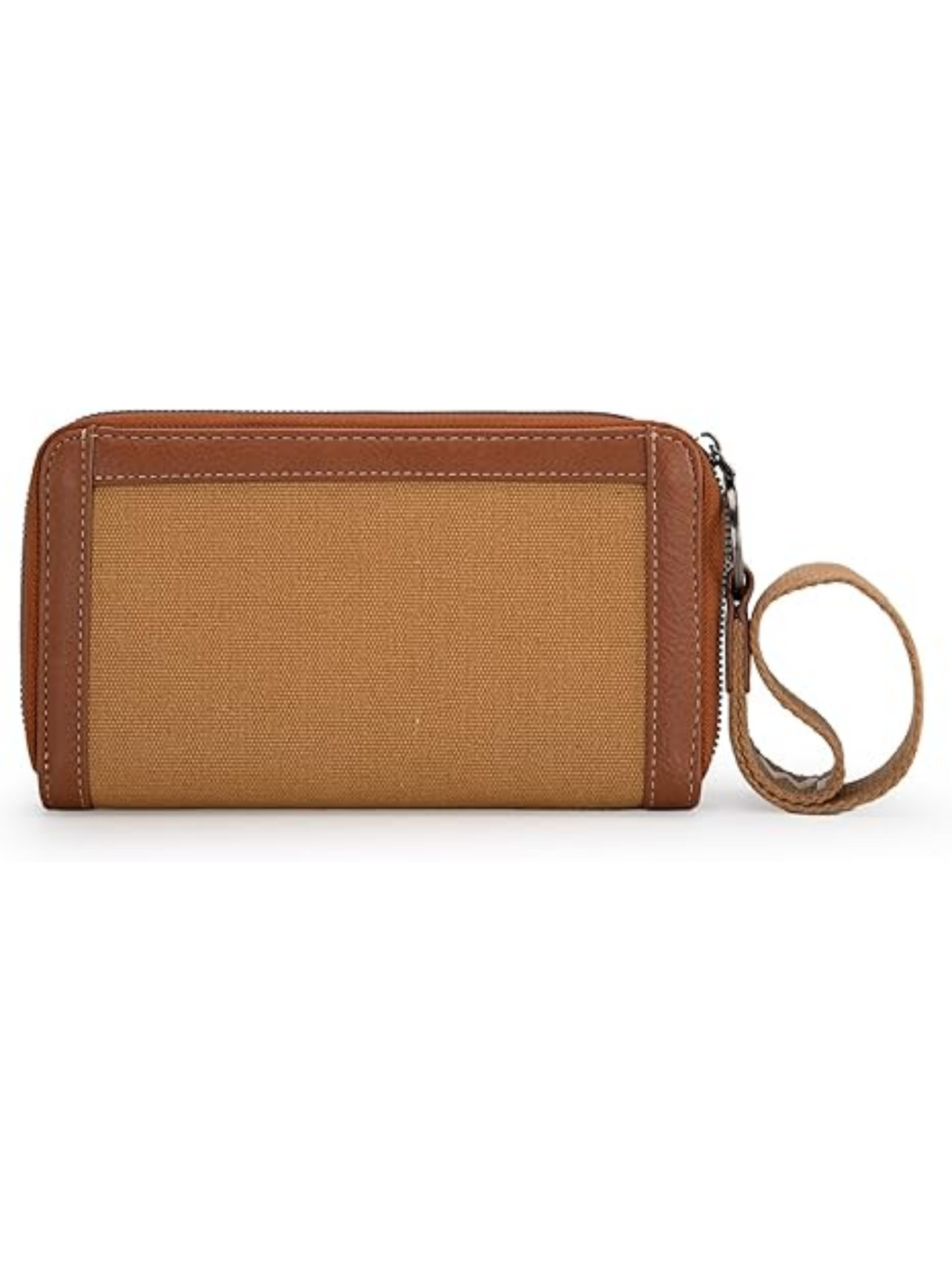 Porte-Monnaie Leather Trim Canvas