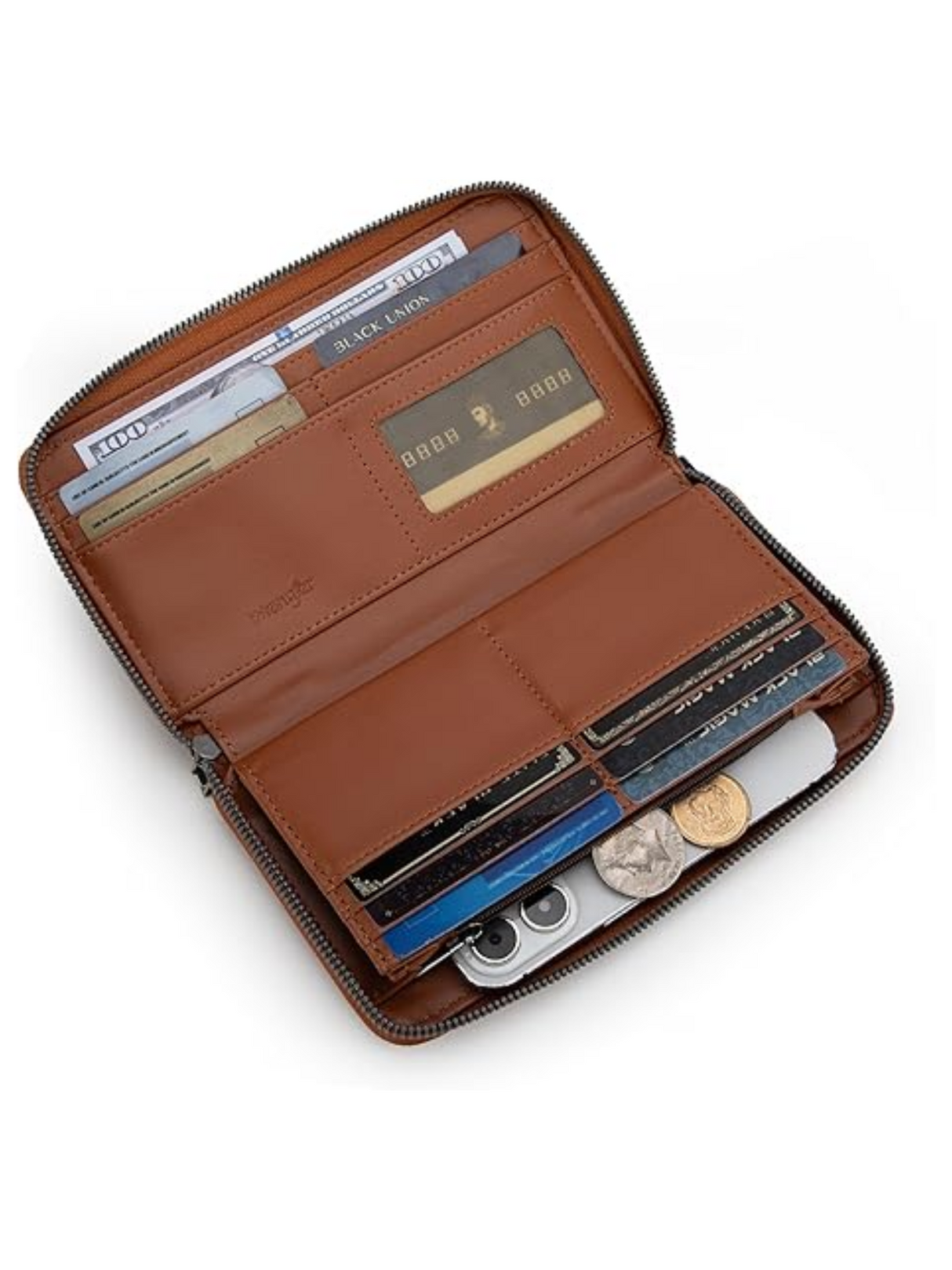 Porte-Monnaie Leather Trim Canvas