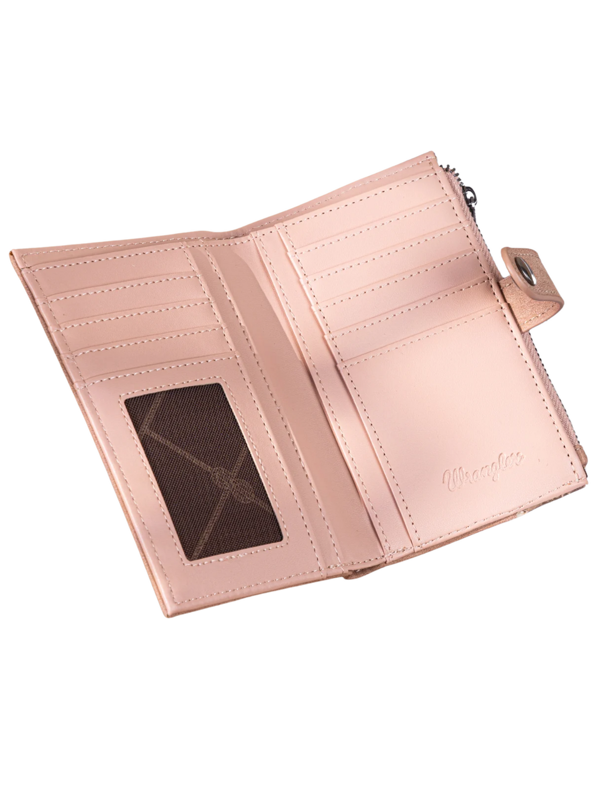 Portefeuille Floral Tooled Bi-Fold