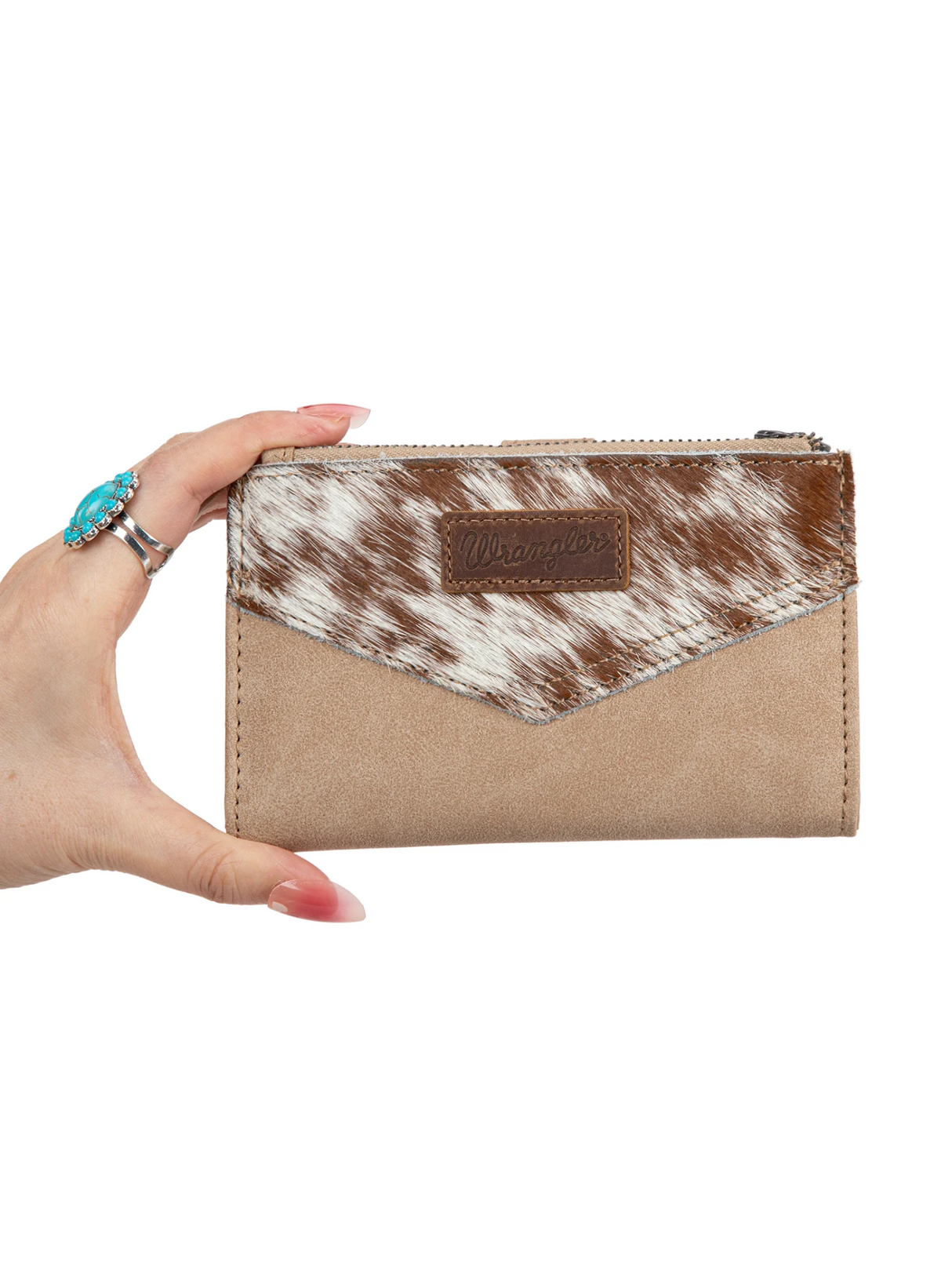 Hair-On Cowhide Bi-Fold Wallet