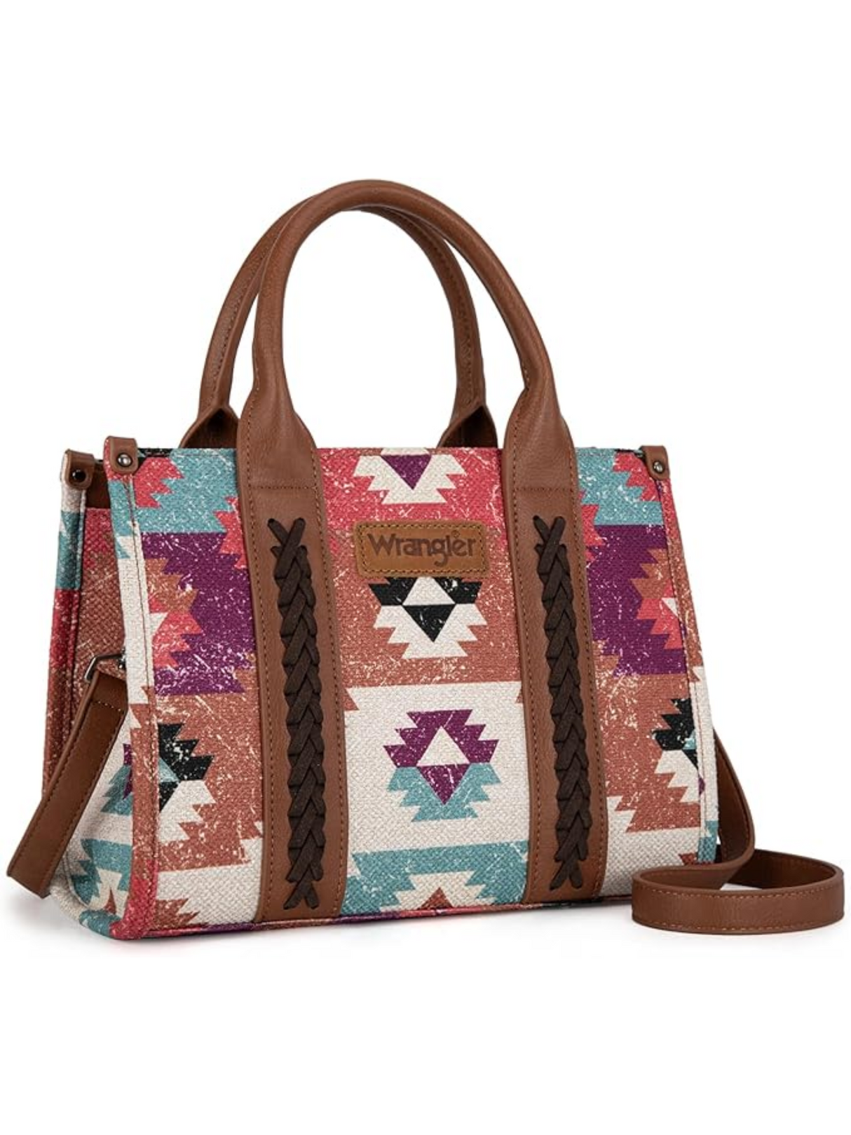 Sac à main Tote/Crossbody Southwestern double face