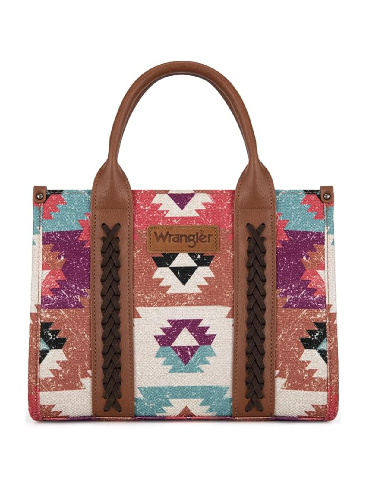 Sac à main Tote/Crossbody Southwestern double face