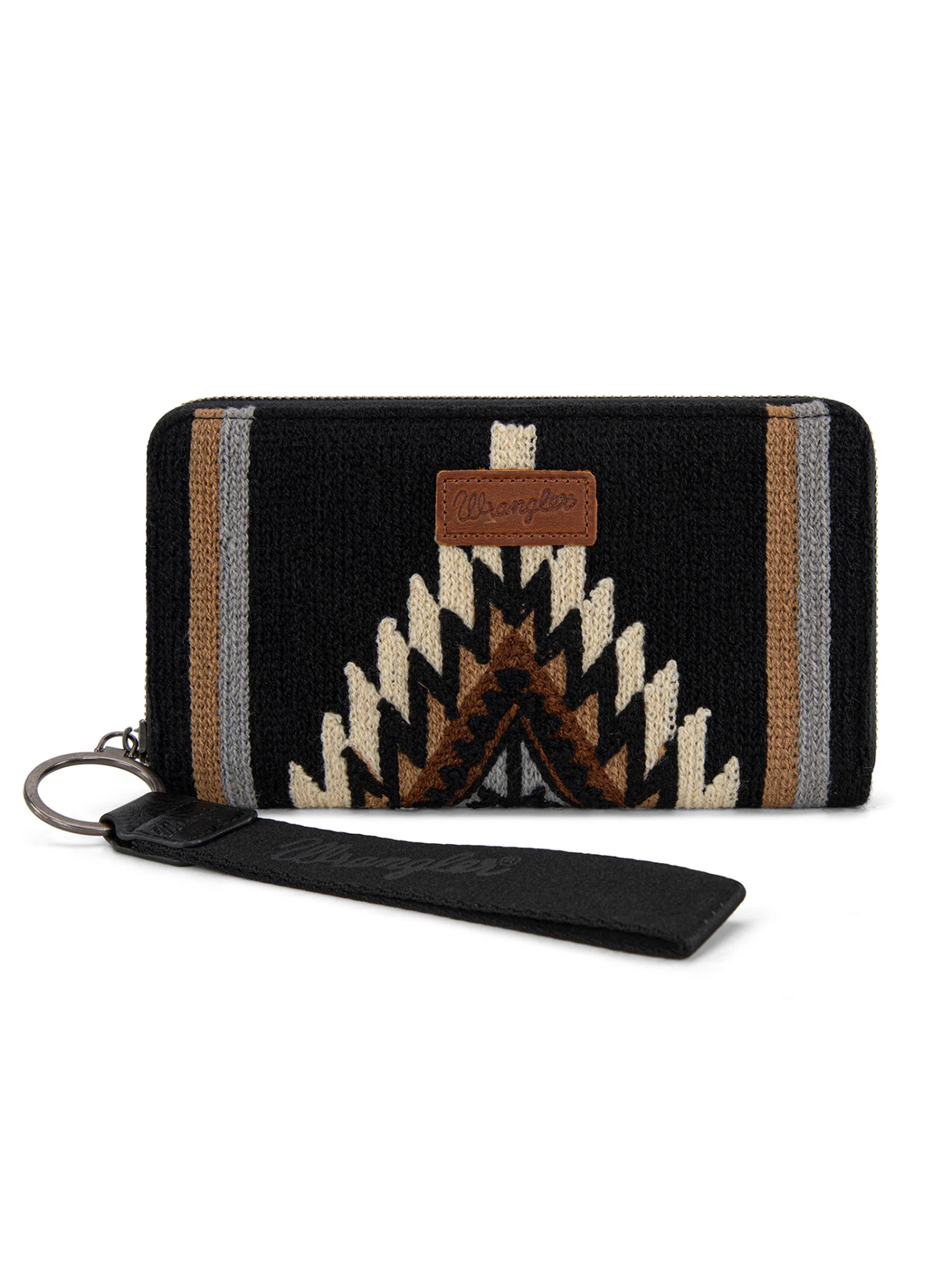 Portefeuille wristlet Southwestern Knitted