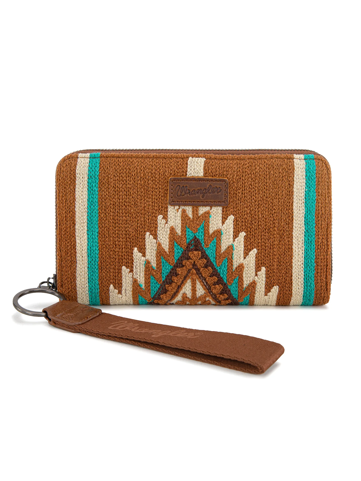 Portefeuille wristlet Southwestern Knitted