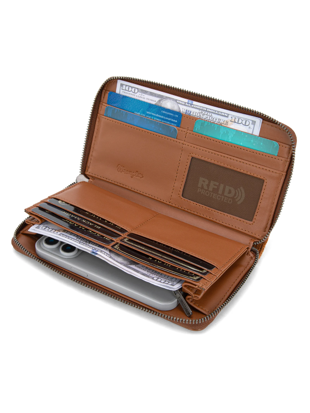 Portefeuille wristlet Southwestern Knitted