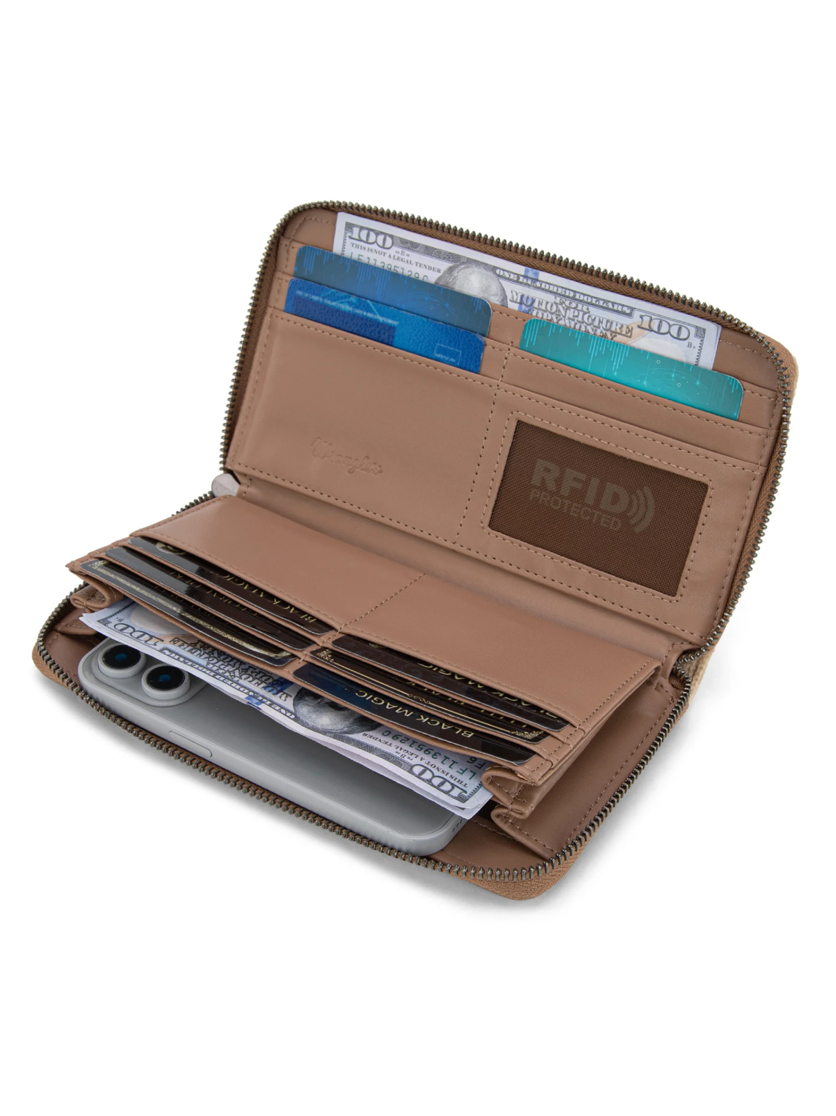 Portefeuille wristlet Southwestern Knitted