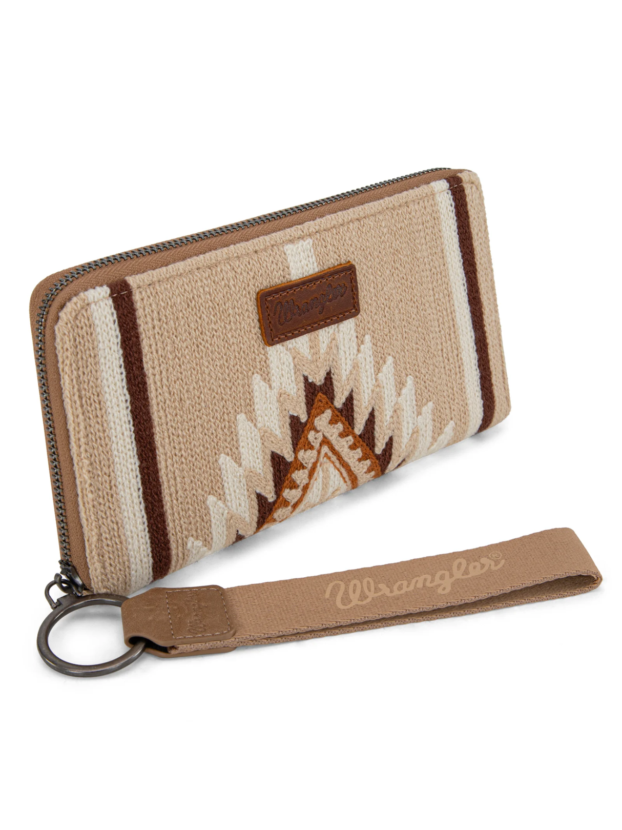 Portefeuille wristlet Southwestern Knitted