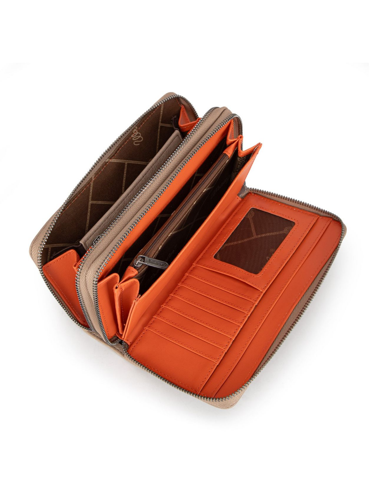 Portefeuille à double compartiment zippé - Protection RFID