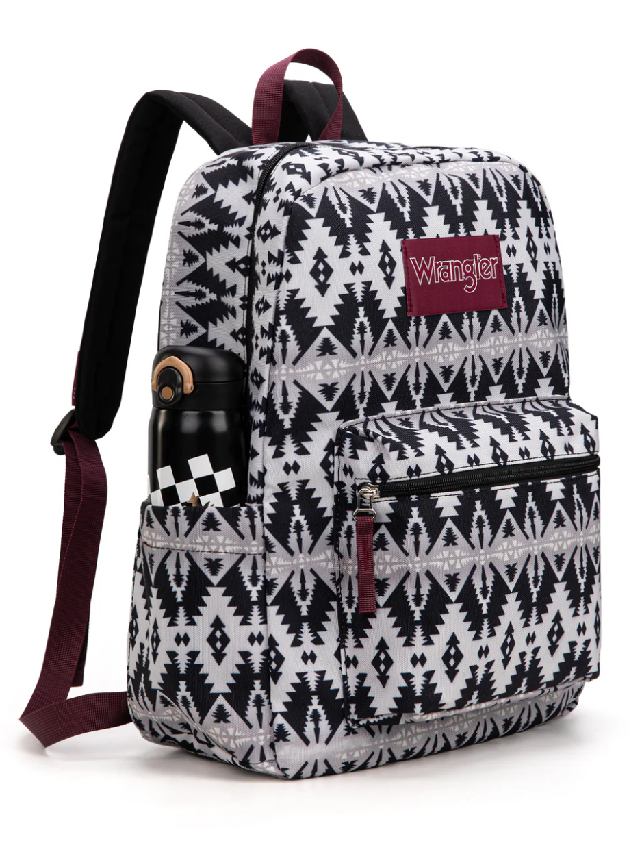 Aztec pattern backpack