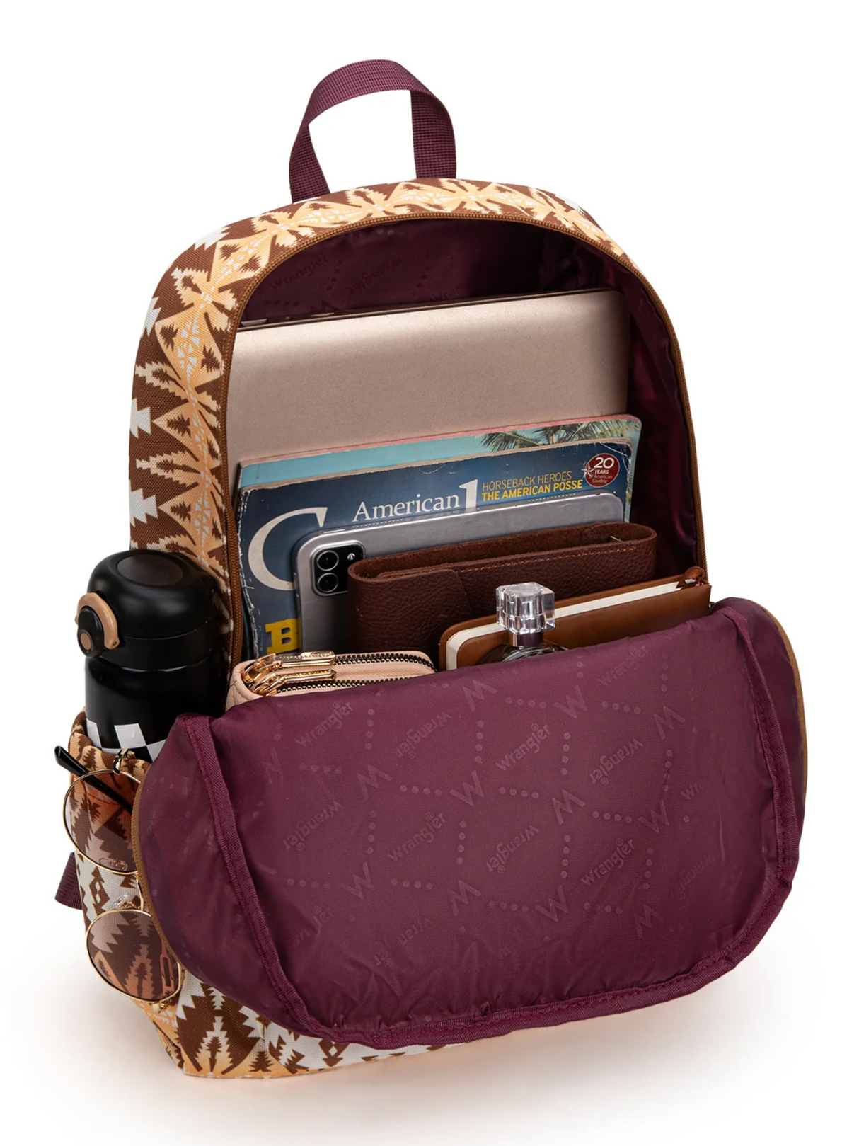 Sac à dos à motif aztèque