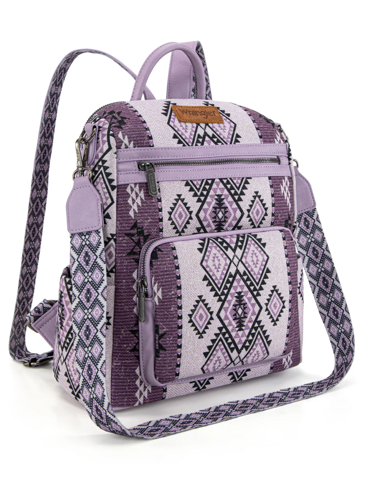 Aztec Print Backpack and Crossbody Bag