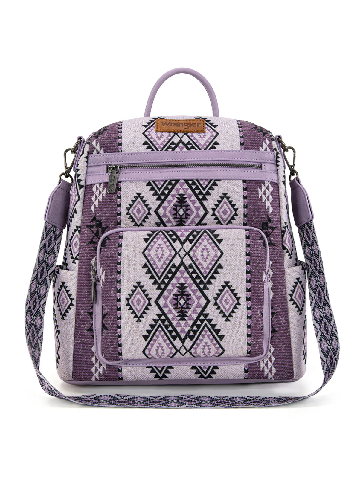 Aztec Print Backpack and Crossbody Bag