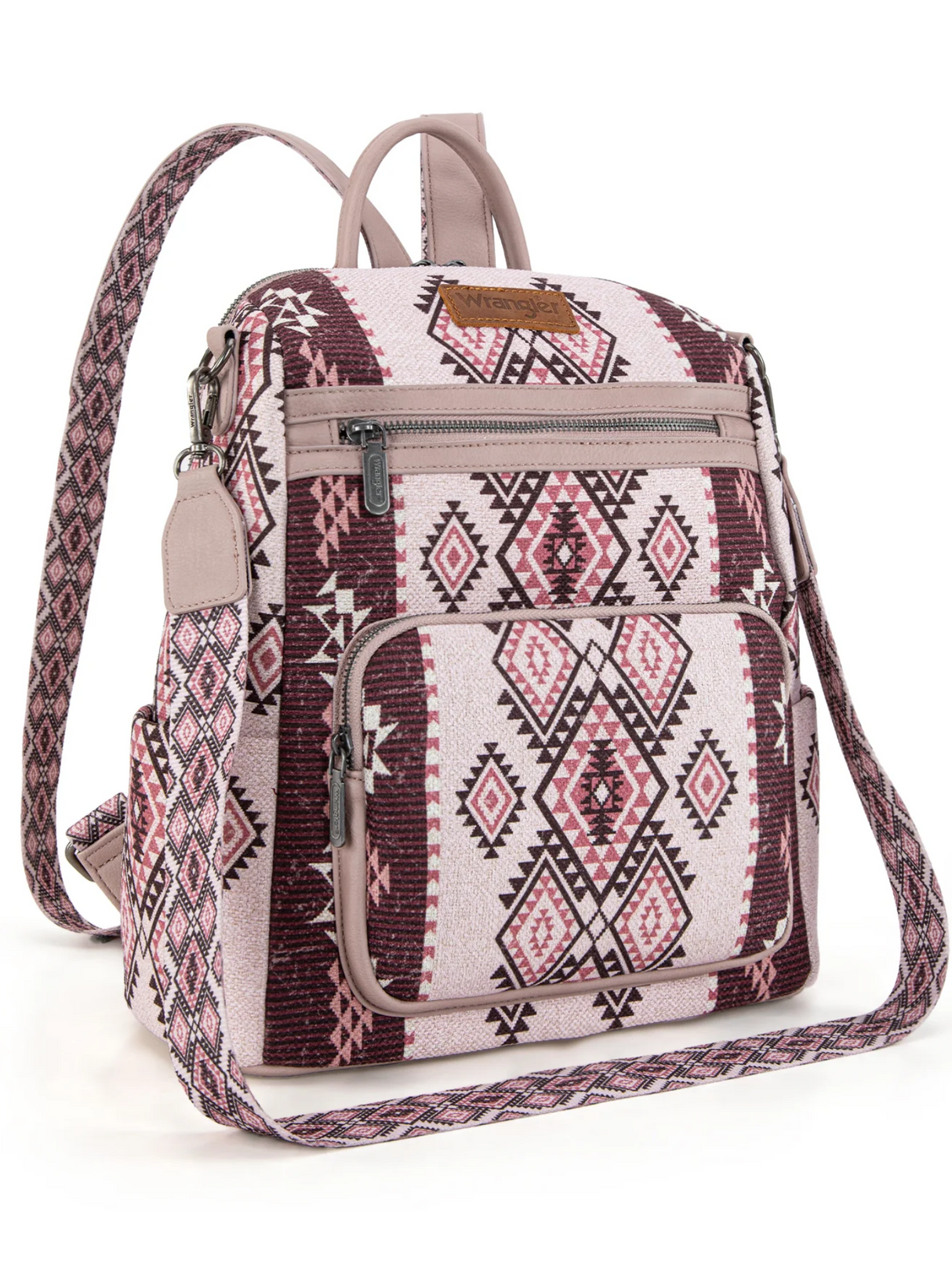 Aztec Print Backpack and Crossbody Bag