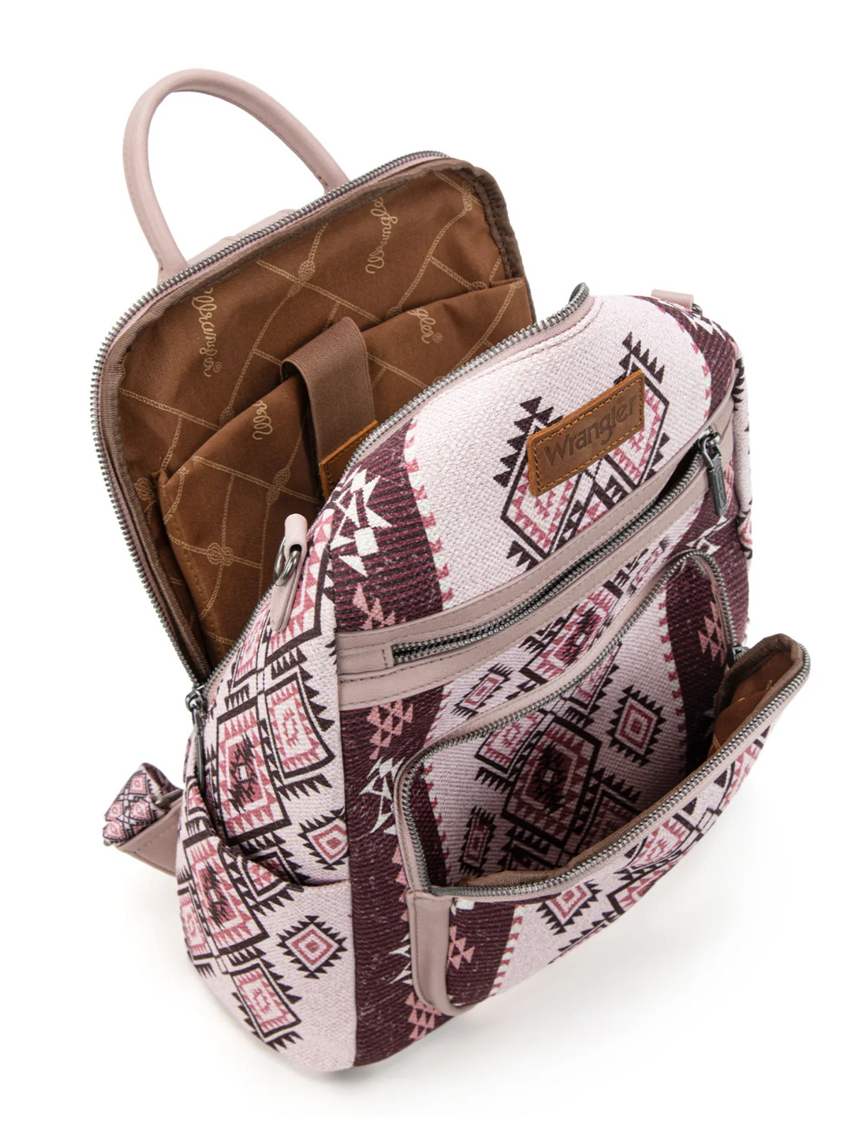 Aztec Print Backpack and Crossbody Bag