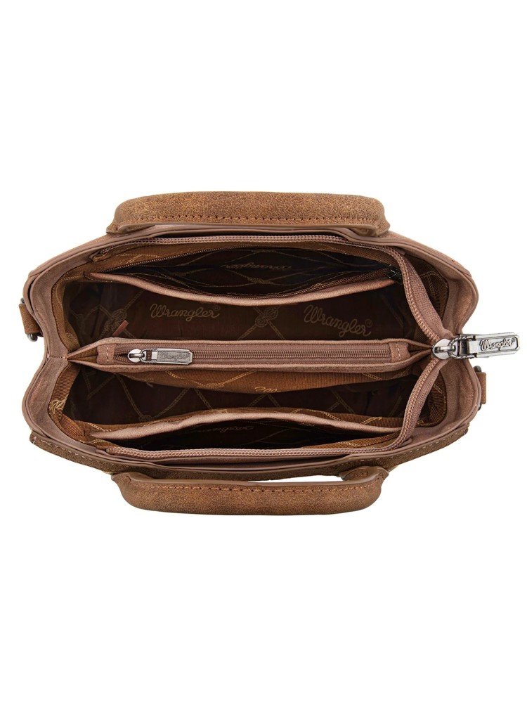 Petit sac à main Western tressé à poignée et bandoulière