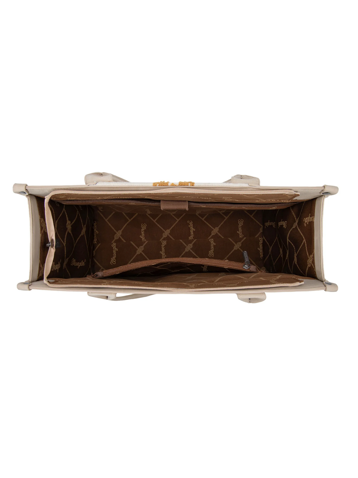 Large Aztec Pattern and Engraved Leather Tote Bag