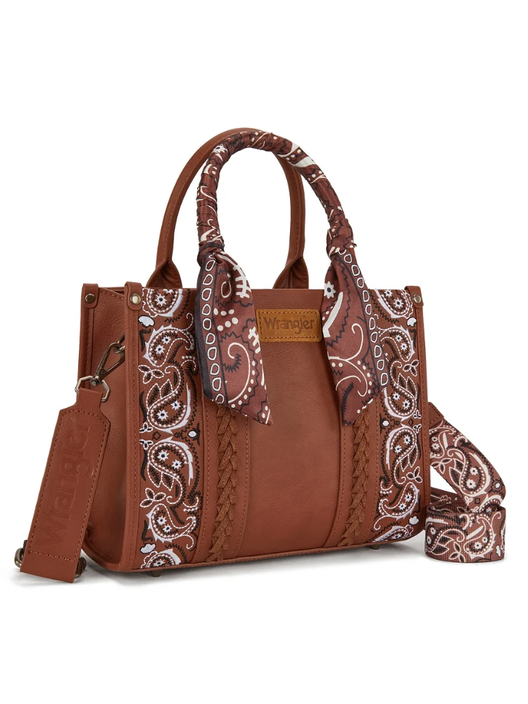 Braided Paisley Bandana Handbag