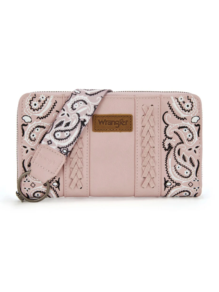 Braided Paisley Bandana Wristlet Wallet