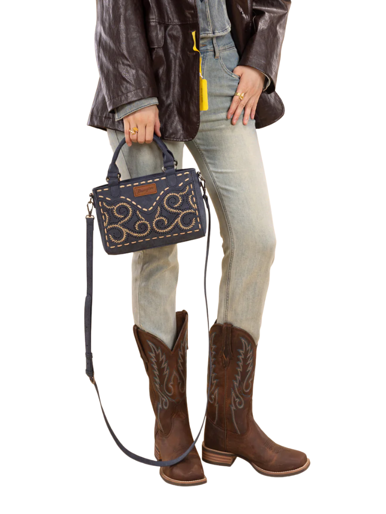 Mini sac à main satchel / bandoulière Embroidered Swirl