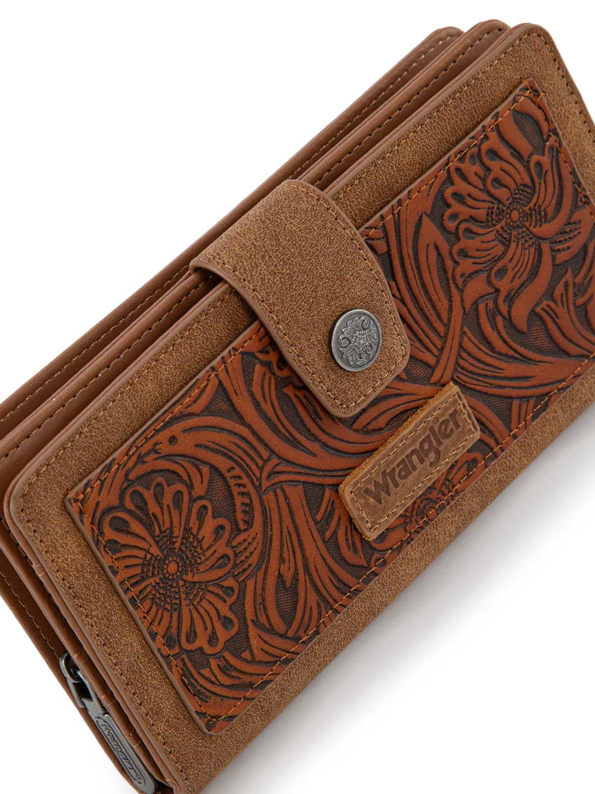 Portefeuille Western Floral Tooled RFID