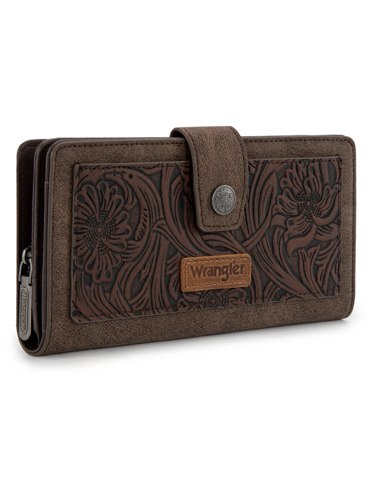 Portefeuille Western Floral Tooled RFID