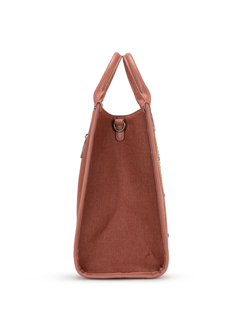 Sac à main à bandoulière Aztec Studded Denim