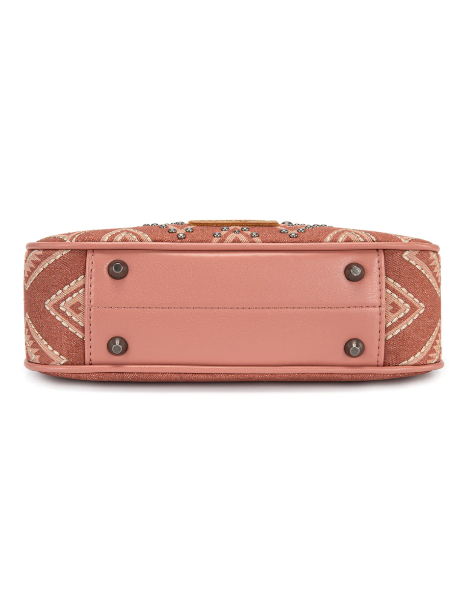 Sac à main Aztec Studded Denim avec mini pochette