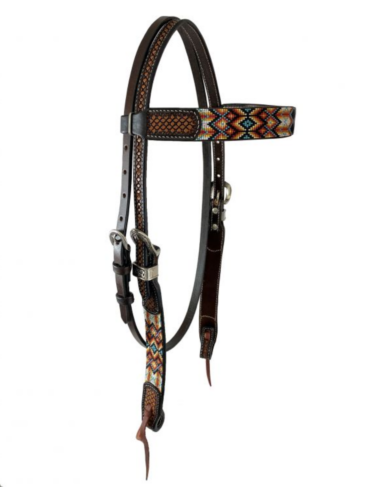 Bride western avec frontal Southwest beaded