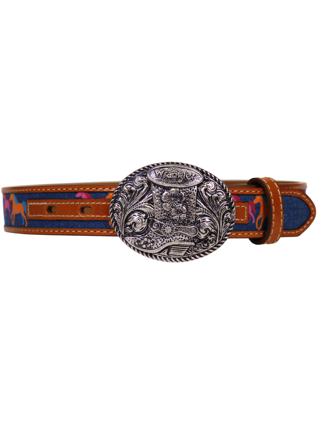 Western Denim Horse Belt with Boot Buckle - Child
