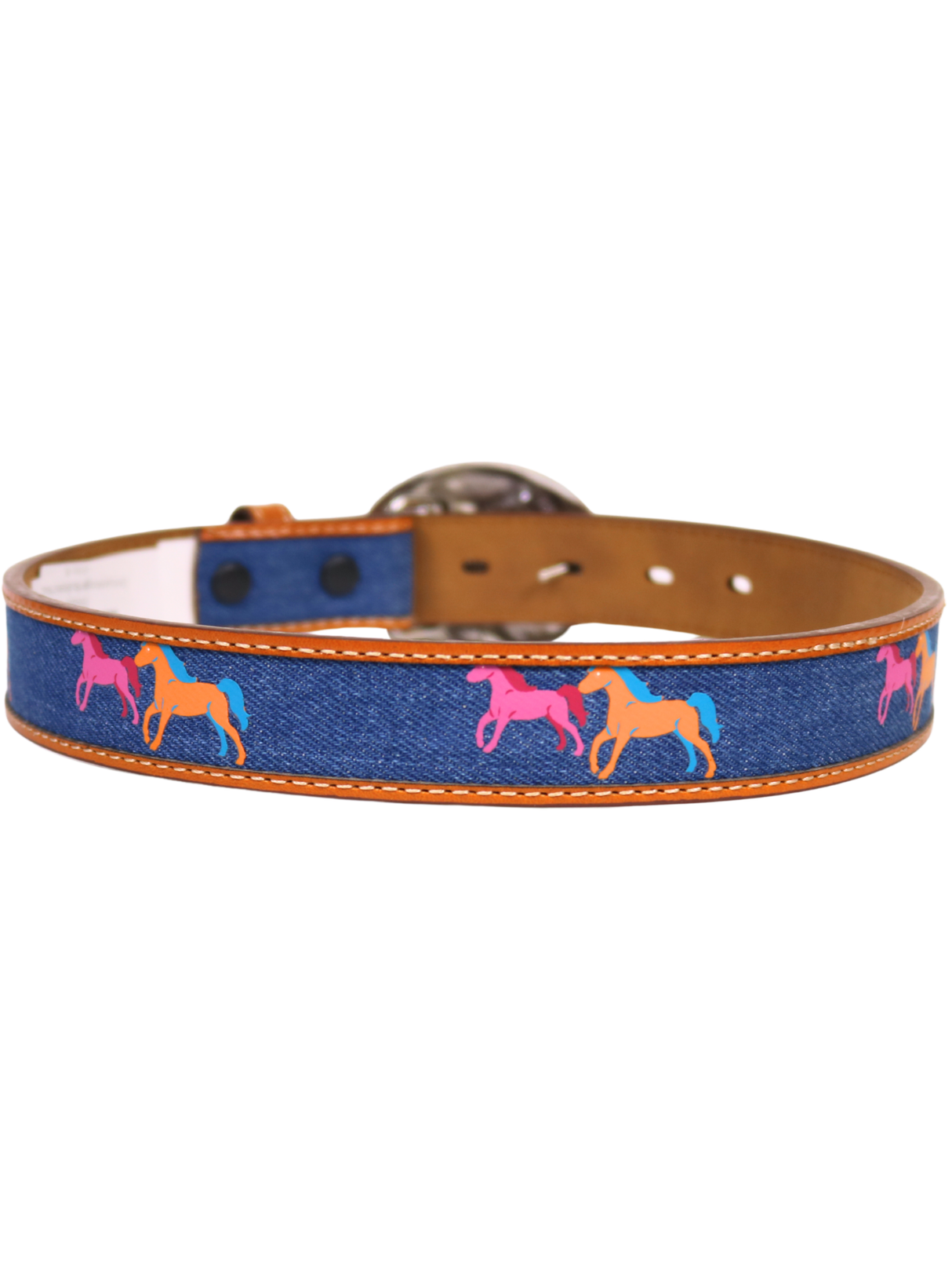 Western Denim Horse Belt with Boot Buckle - Child