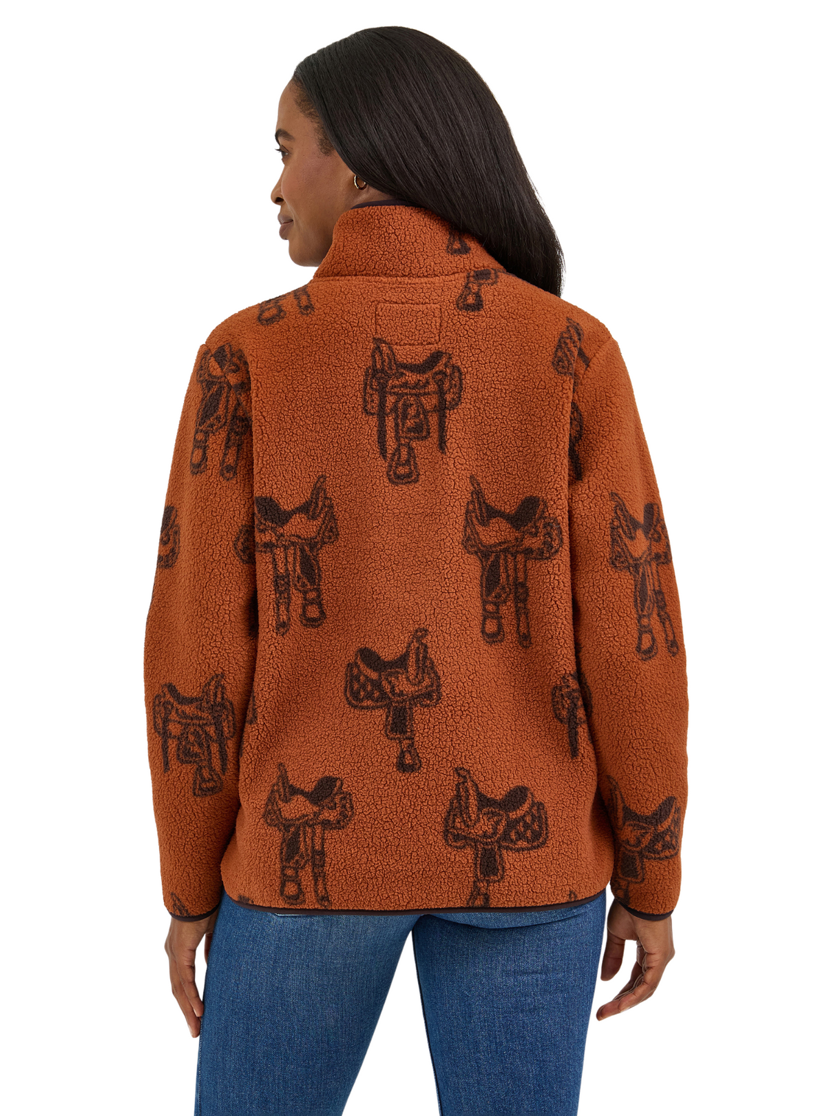 Pull en sherpa Saddle - Femme