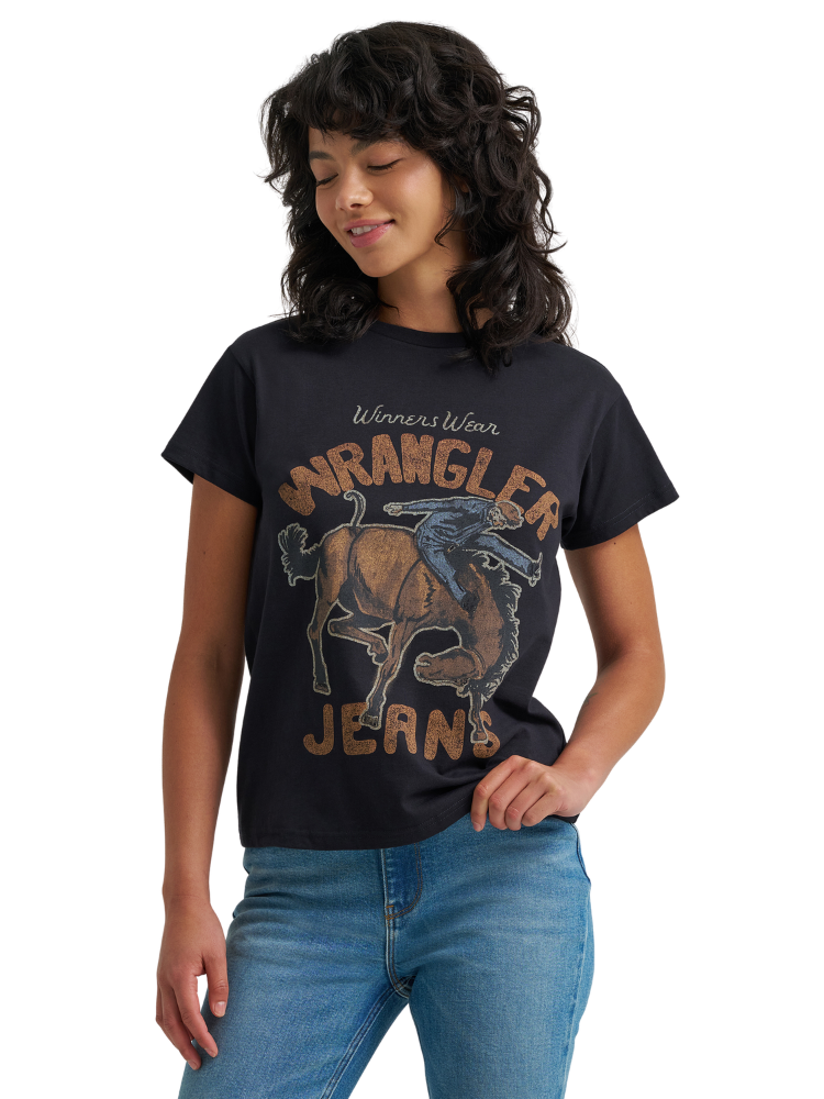 T-Shirt Seated Cowboy - Femme