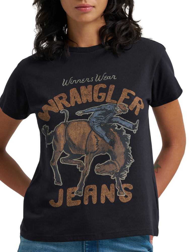 T-Shirt Seated Cowboy - Femme