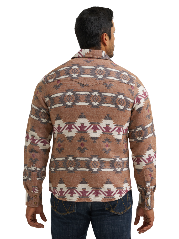 Surchemise Retro® Aztec Brun - Homme