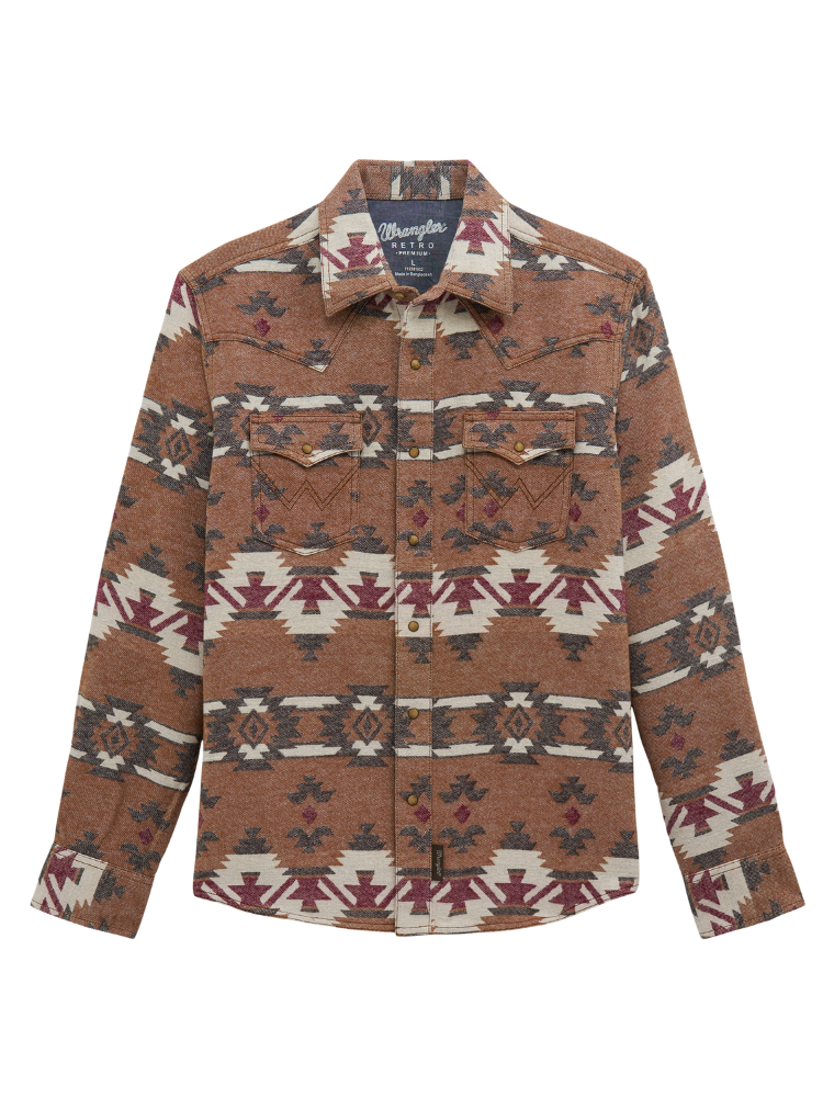 Surchemise Retro® Aztec Brun - Homme