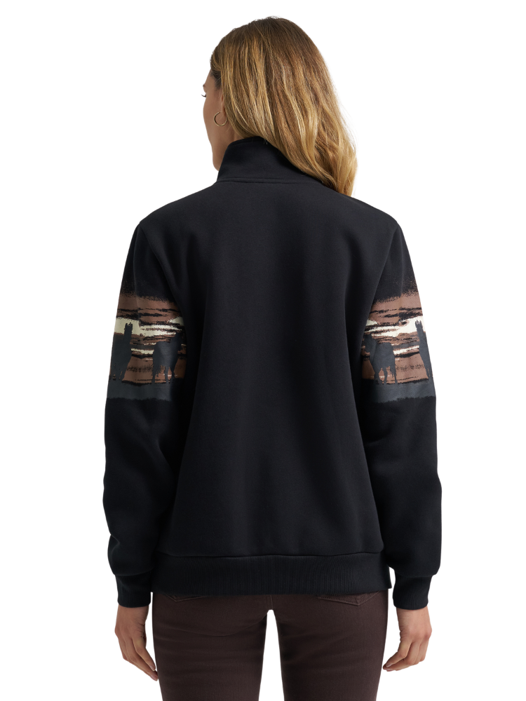 Chandail Retro® Punchy 1/4 Zip Horses - Femme