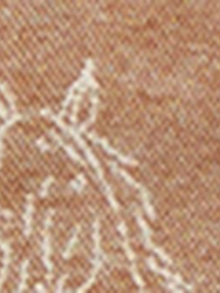 Chemise jacquard Boyfriend Horse Brown - Femme