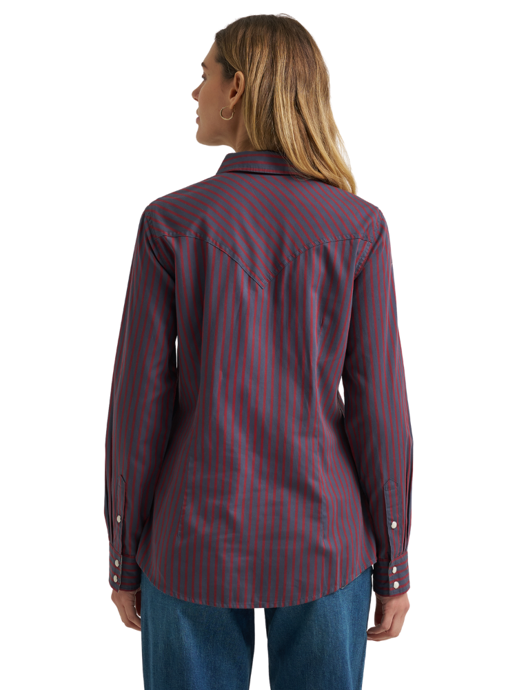 Chemise Western Retro® à rayures - Femme