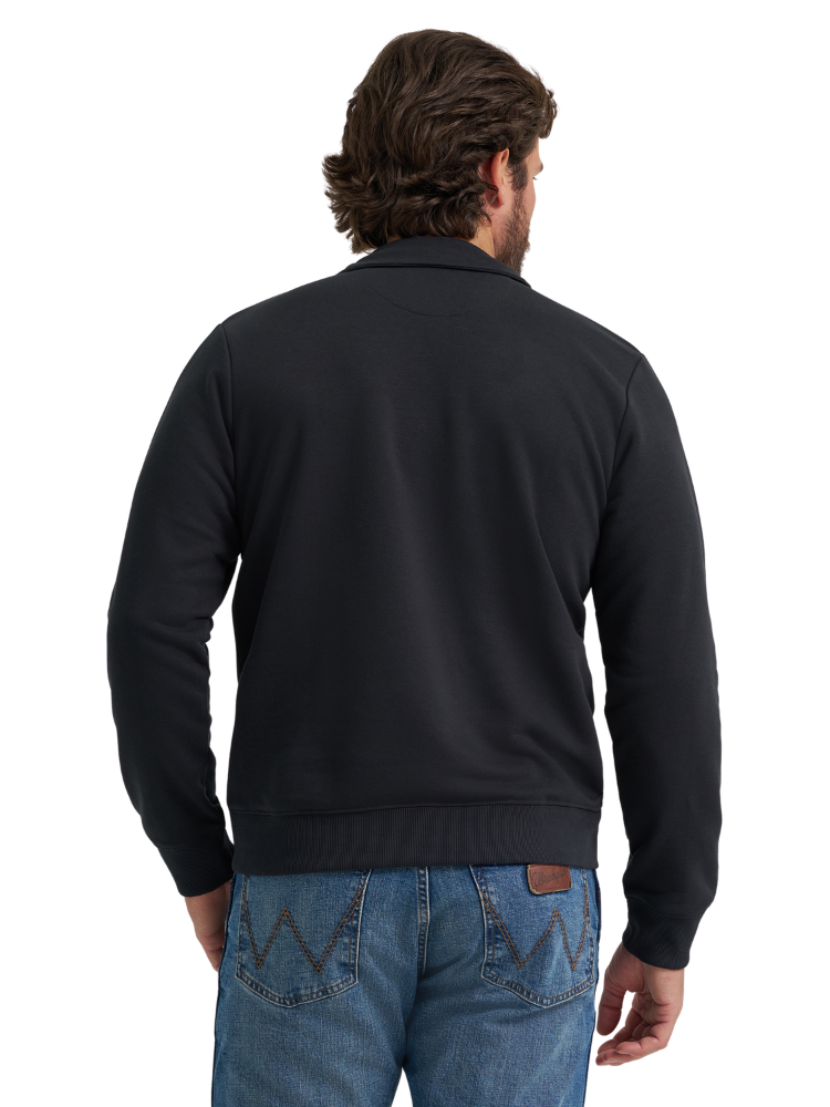 Chandail 1/4 Zip Horned Jet Black - Homme