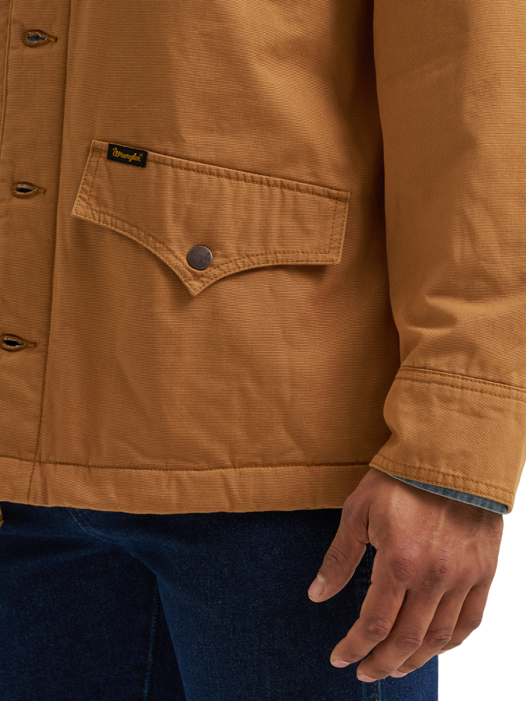 Manteau western en toile doublée - Homme
