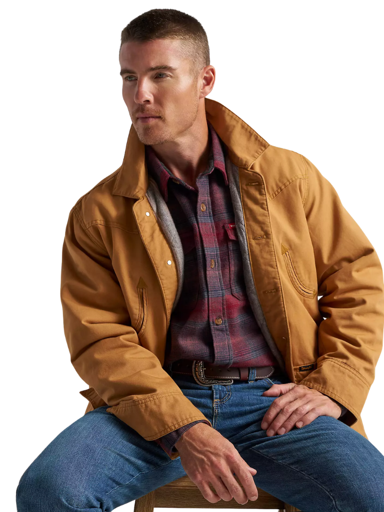 Manteau western en toile doublée - Homme