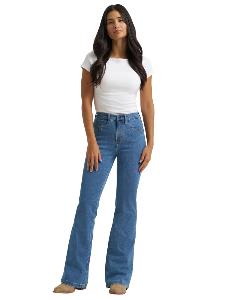 Jeans Western Bespoke High Rise Fashion Flare Jemma - Femme