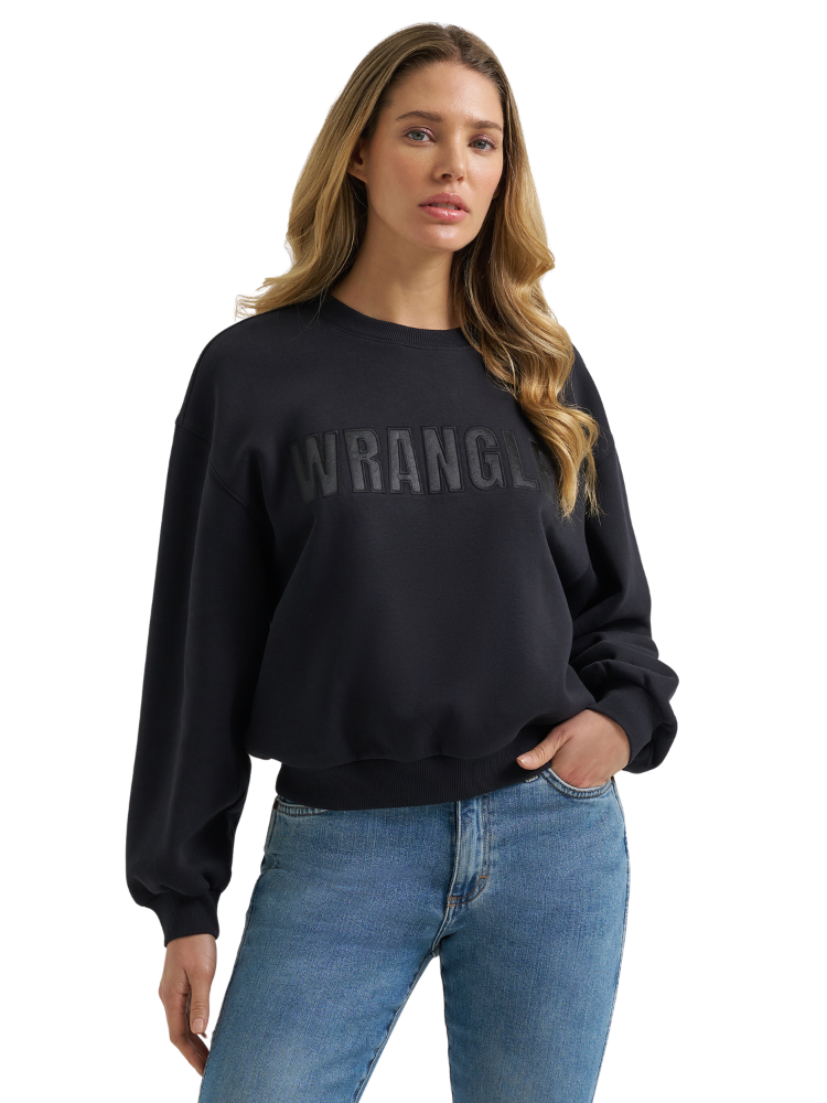 Crewneck Canyon Oversize Pip Noir - Femme