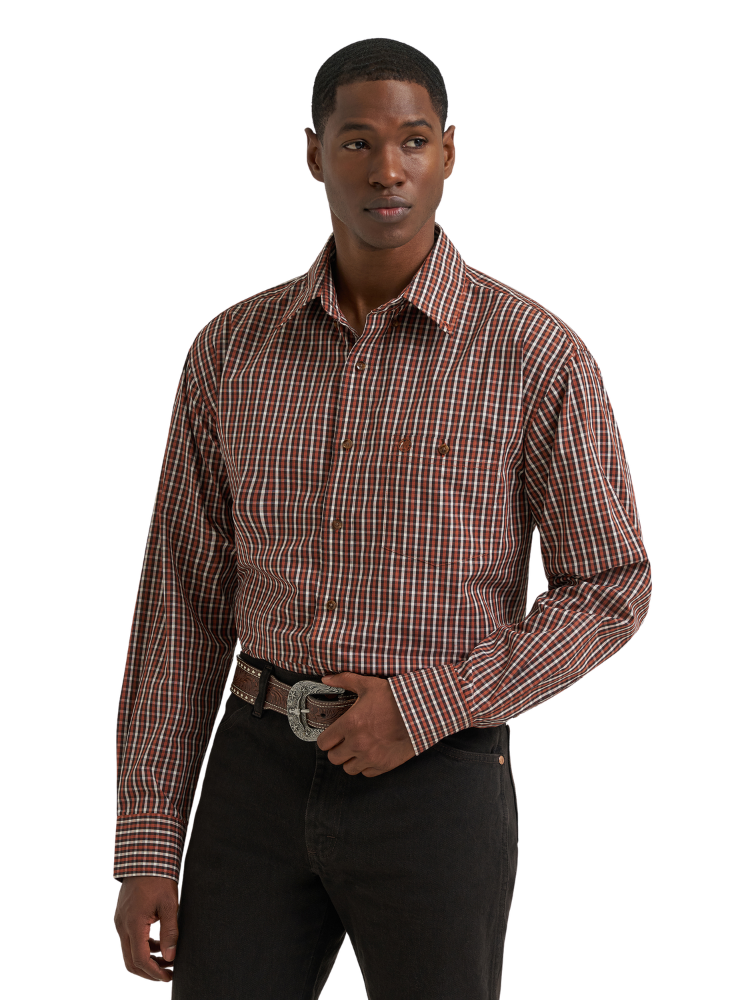 Chemise Western Classics Plaid Brun - Homme
