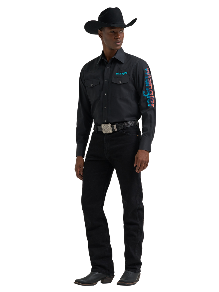 Chemise Western à Logo Dégradé - Homme