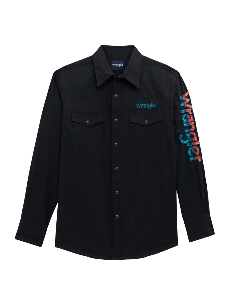 Chemise Western à Logo Dégradé - Homme